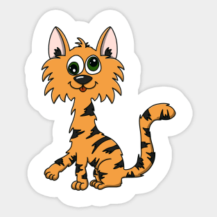 Scatter Cat Sticker